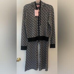 Juicy Couture Black and White Logo Print Set